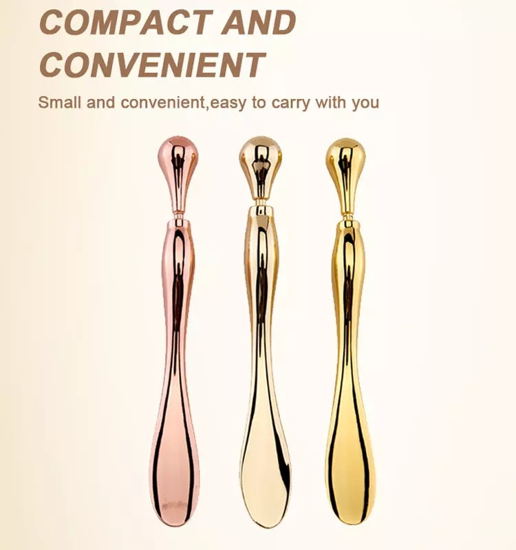 Eye Cream Stick Roller For Face Metal Spatula Puff Applicator Eye Cream Massager Facial Cream Massage Sticks Eye Metal Makeup Spatula Eye Wand 10cm Eye Cream Stick Roller For Face Metal Spatula Puff Applicator Eye Cream Massager Facial Cream Massage Sticks Eye Metal Makeup Spatula Eye Wand 10cm